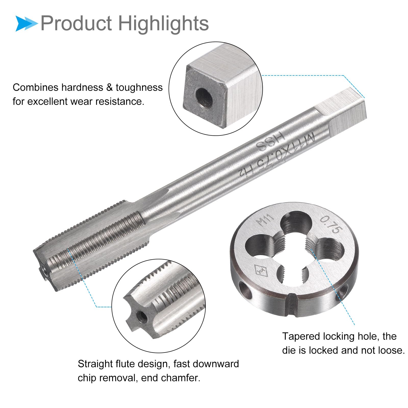 TAD カップ　D8U Amazon.co.jp: CoCud タップ ダイス タップとダイのセット M11 x